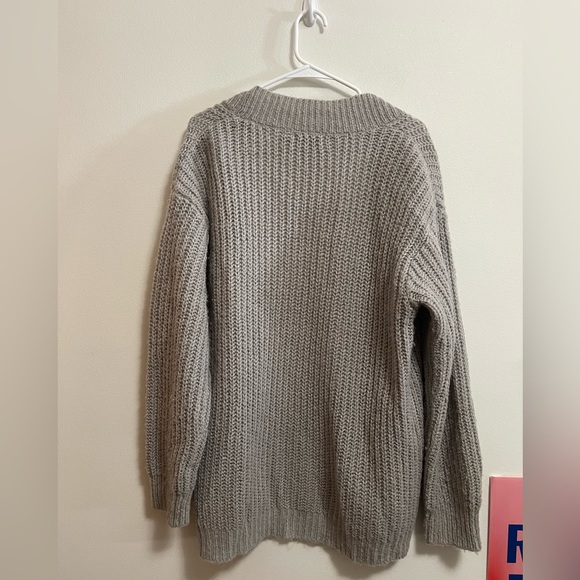 ASOS - Brave Soul London - Women’s Grey Knit Open Front Slouchy Cardigan - SizeS - Picture 5 of 6